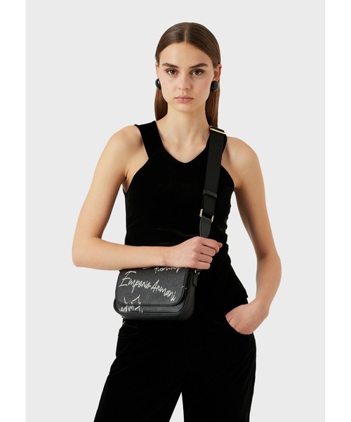 ショルダーバッグ バッグ 【エンポリオ アルマーニ】ミニバッグ オールオーバーロゴプリント 67539143ZOZOTOWN Yahoo