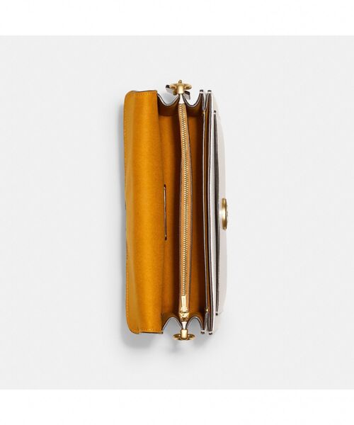 オレンジファーショルダーバッグコーチタビー12