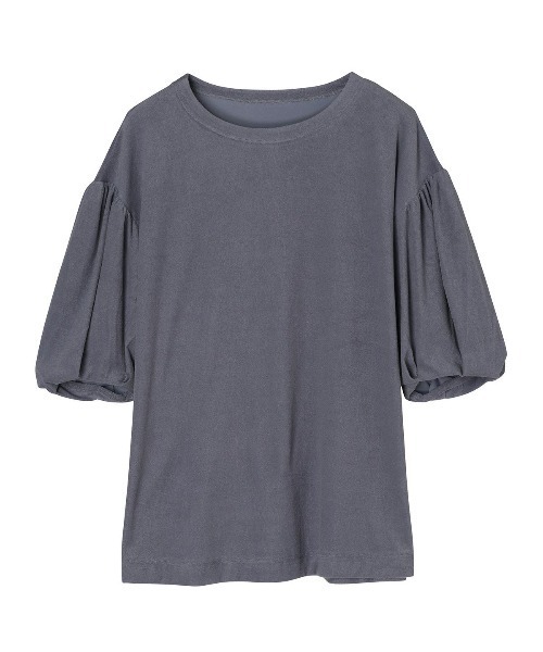 キッドブルー -23オーガニックコットンパイル -7分袖トップス -KRUN529 -kidblue レディース