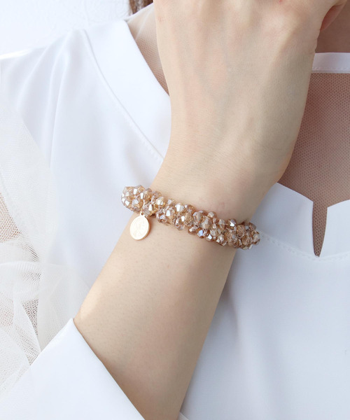 Three Four Time（スリーフォータイム） ヘアゴム ビーズ編みヘアゴム