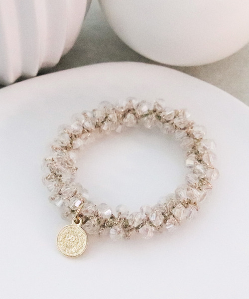 Three Four Time（スリーフォータイム） ヘアゴム ビーズ編みヘアゴム