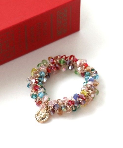 Three Four Time（スリーフォータイム） ヘアゴム ビーズ編みヘアゴム