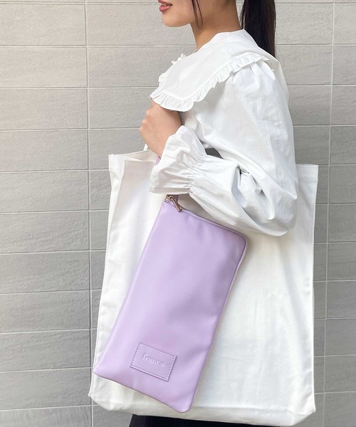 ★専用商品です★ ぷっくりハートの本革ポーチ♡ラベンダーカラー　1点ものです！ サマンサタバサプチチョイス Samantha Thavasa Petit Choice