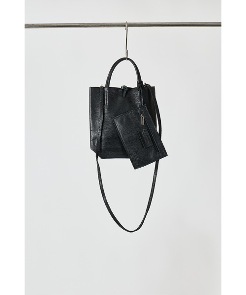 MARLON FIRENZE　バッグ ブラック ストラップ付き MARLON FIRENZE（マーロンフィレンツェ） ハンドバッグ 「2way」「本革