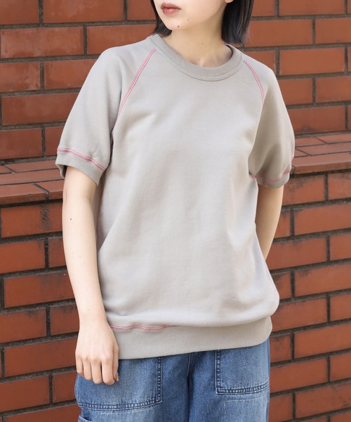 トレーナー スウェット R JUBILEE/アール ジュビリー S/S SWEATSHIRT スウェット パイピング ラグランスリーブ レディース R JUBILEE トレーナー スウェット JUBILEE/アール ジュビリー S