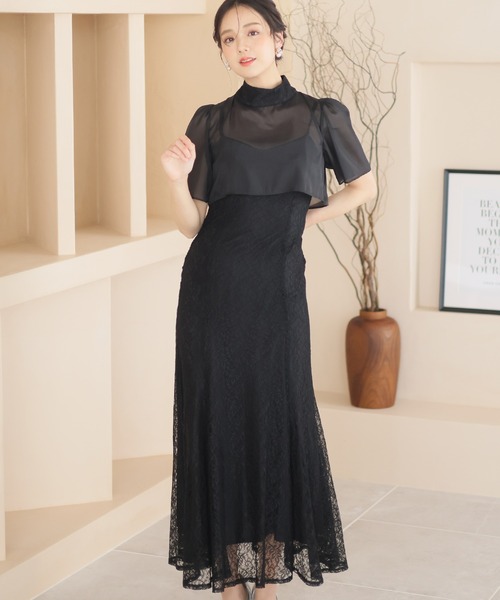 PourVous（プールヴー） ドレス セレモニー袖あり＆ミモレ丈結婚式