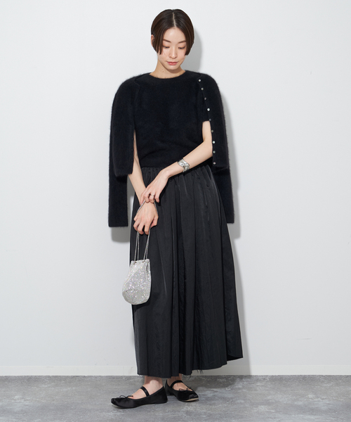 plage（プラージュ） カーディガン 「追加」Cashmere Mix Fur