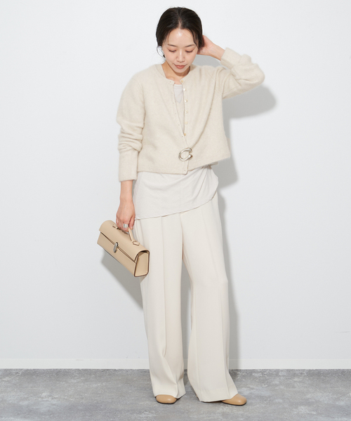 【Plage】Cashmere Mix Furカーディガン plage（プラージュ） カーディガン 「追加」Cashmere Mix Fur