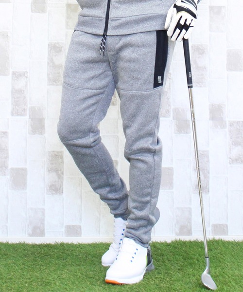 ゴルフ 裏起毛ニットフリース ゴルフパンツ ゴルフウェア メンズ | TopIsm | 02