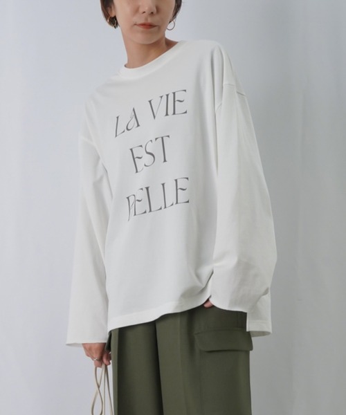 tシャツ Tシャツ LC/LLL ワイド袖ロゴロンT レディース : 80692143 