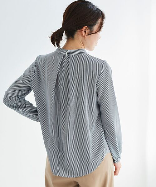 le.coeur blanc / ルクールブラン ジョーゼットサイドスカーフタイブラウス le.coeur blanc ブラウス シャツ ジョーゼットサイドスカーフ