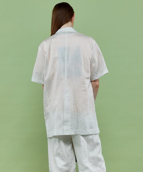 MAISON SPECIAL ジャケット テーラードジャケット Silky Stripe