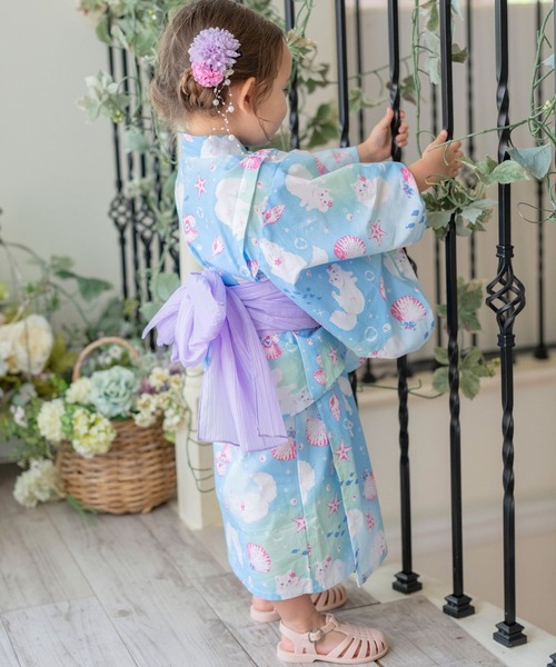 着物・浴衣・和小物 Catherine Cottage 140 Catherine Cottage 浴衣 2WAYセパレート浴衣セット キッズ 子供