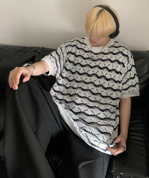 ニャロメ×PGクールネックニット0 ニャロメ×PGクールネックニット0