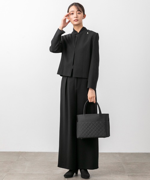 form forma セットアップ 「喪服・礼服」ボウタイブラウス付き
