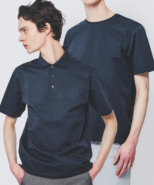 ABAHOUSE GRAY tシャツ 「2点セット / COOL DRYMAX」シルケットカノコ