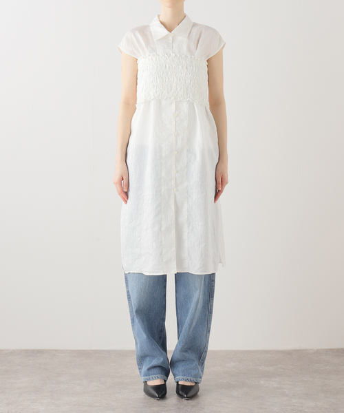 Spick＆Span シャツ ブラウス ビスチェコンビチュニックシャツ  