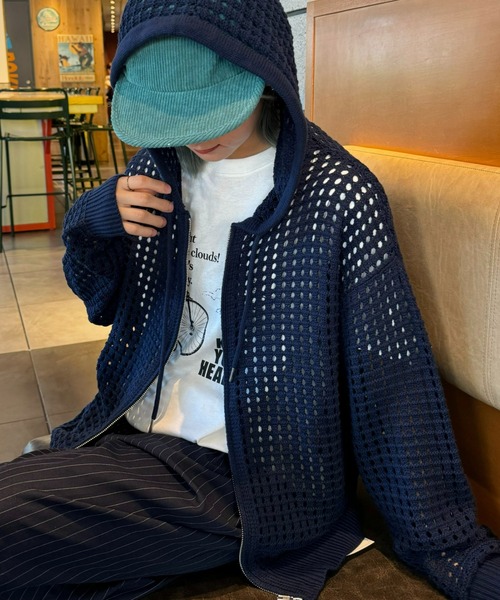 パーカー 「UNISEX」メッシュパーカー メンズ レディース : 84227143 