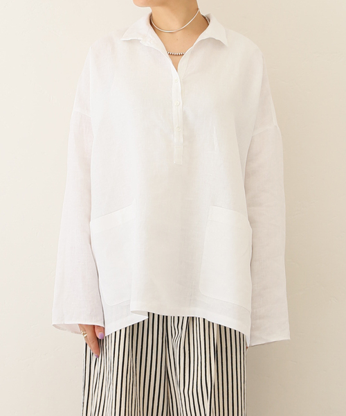 83cco♡様　JSPEリネンベージュ JOURNAL STANDARD LUXE シャツ ブラウス リネンワッシャー