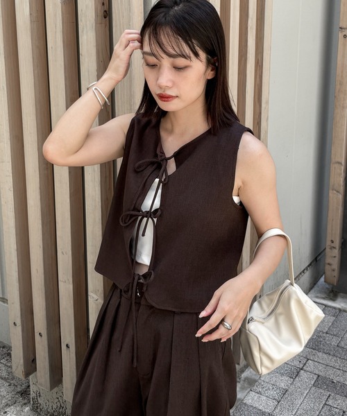 feepur ベスト ジレ 「セットアップ可」コンフォートツイード