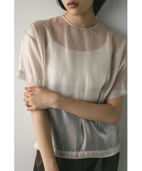 STYLEMIXER tシャツ メタリックシアートップ レディース