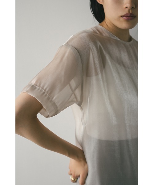STYLEMIXER tシャツ メタリックシアートップ レディース