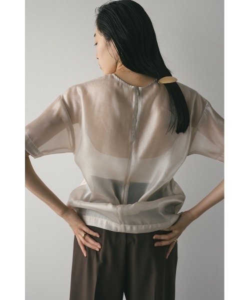 STYLEMIXER（スタイルミキサー） tシャツ メタリックシアートップ