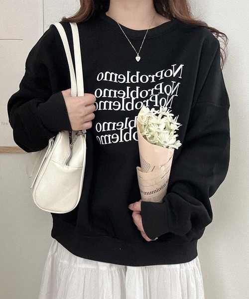 ROOP TOKYO パジャマ ルームウェア レターロゴクルーネック