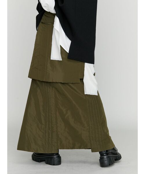 UN3D. スカート PADDED ZIP LAYERED SK / パテッドジップ