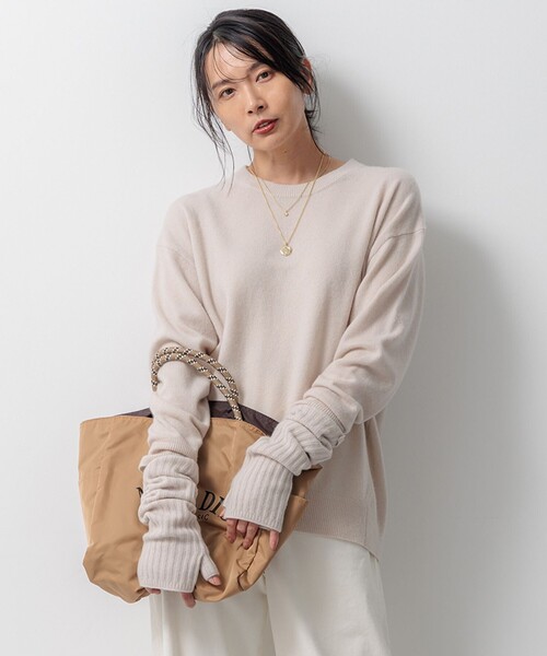 23区 ニット セーター 「Oggi2月号掲載/洗える」ピュアカシミヤ
