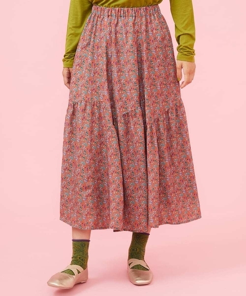 ホコモモラ（JOCOMOMOLA）/Cocido プリント ギャザースカート Jocomomola（ホコモモラ） スカート Cocido プリント ギャザースカート