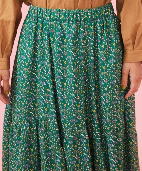 ホコモモラ（JOCOMOMOLA）/Cocido プリント ギャザースカート Jocomomola（ホコモモラ） スカート Cocido プリント ギャザースカート