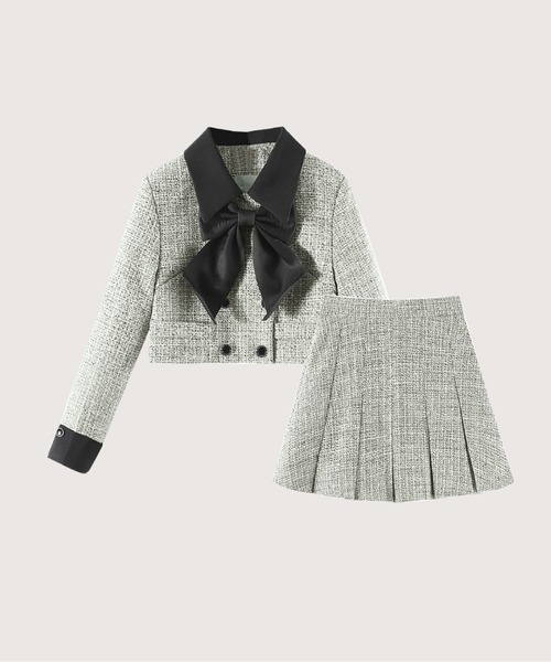 LA POMME petit（ラポミ・プチ） セットアップ 3点セット（リボン