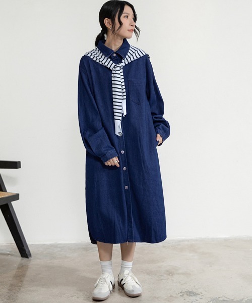 ワンピース デニムシャツワンピース : ZOZOTOWN Yahoo!店 - 通販
