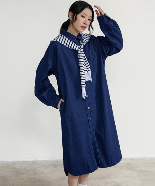 ★ JEANS★ シャツワンピース ワンピース デニムシャツワンピース : ZOZOTOWN Yahoo!店 - 通販