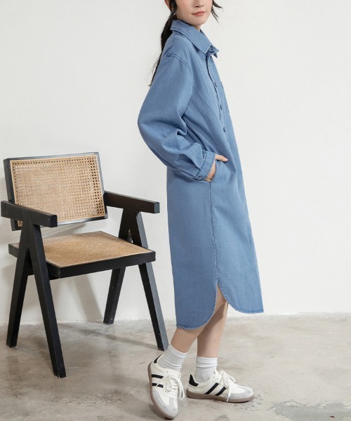 ワンピース デニムシャツワンピース : ZOZOTOWN Yahoo!店 - 通販