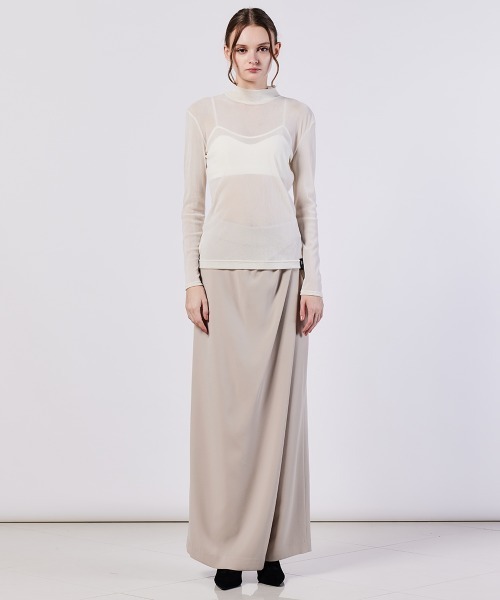 Sov. インナーシャツ 肌着 Sov./ シースルーブラトップ レディース