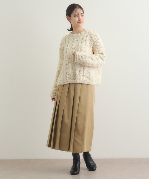 ローラアシュレイ　ニットセーター　ペルーニット LAURA ASHLEY ニット セーター 「毛100％／ペルーニット」プル