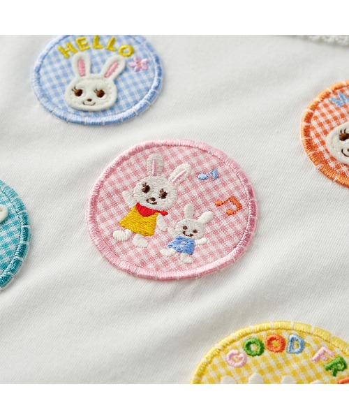 MIKI HOUSE（ミキハウス） tシャツ ビタミンカラーうさこフリル半袖T