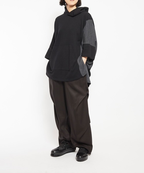 gomme パンツ エクセルツイル サイドタックパンツ レディース