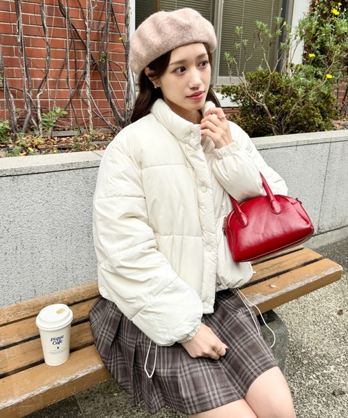 Loueme ダウンコート ダウンジャケット ショートパファージャケット