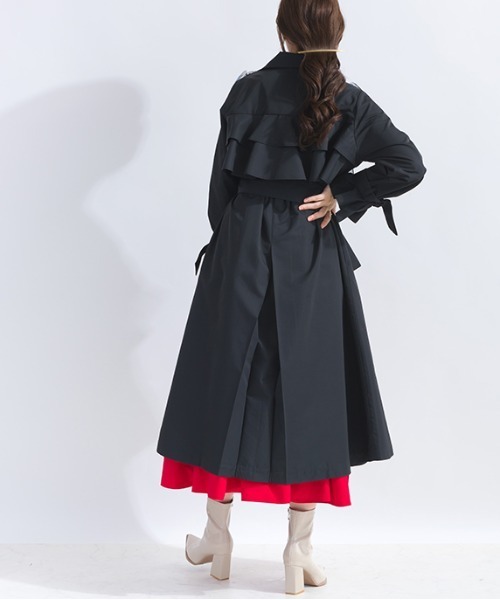 PICCIN（ピッチン） コート アウター フロントフリルドレスコート