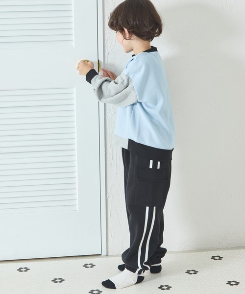 pairmanon（ペアマノン） パンツ 裏起毛 サイドライン カーゴパンツ