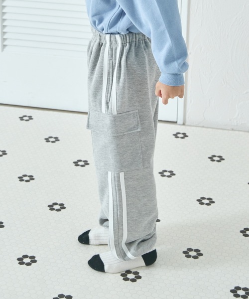 pairmanon（ペアマノン） パンツ 裏起毛 サイドライン カーゴパンツ