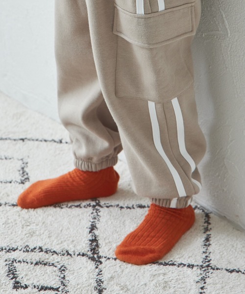 pairmanon（ペアマノン） パンツ 裏起毛 サイドライン カーゴパンツ