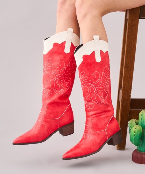 Seiney BLONDE ブーツ ハートウエスタンブーツ レディース : ZOZOTOWN