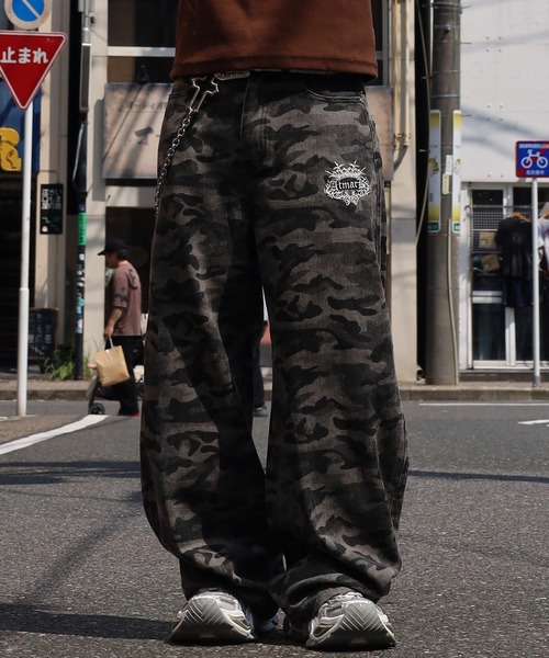 ATMARK ワイドパンツ ジーンズ デニム デニムパンツ 「2サイズ展開