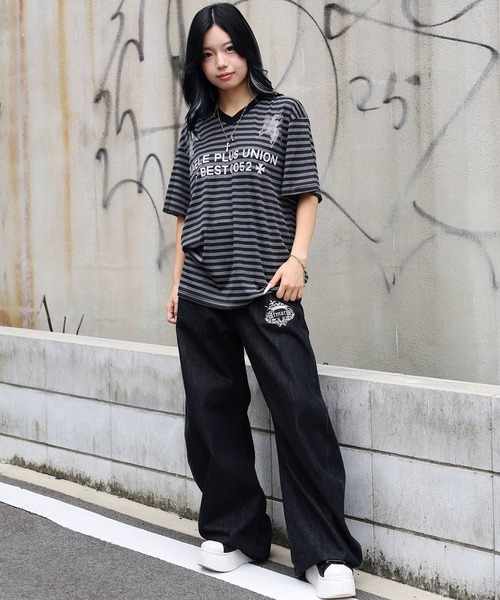 ATMARK ワイドパンツ ジーンズ デニム デニムパンツ 「2サイズ展開