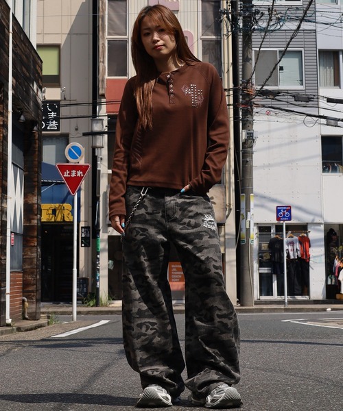 ATMARK ワイドパンツ ジーンズ デニム デニムパンツ 「2サイズ展開