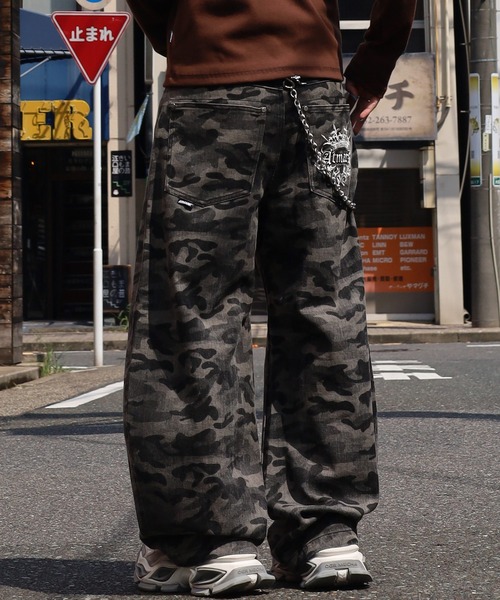 ATMARK ワイドパンツ ジーンズ デニム デニムパンツ 「2サイズ展開